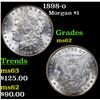 Image 1 : 1898-o Morgan Dollar $1 Grades Select Unc
