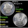Image 1 : 1879-s Morgan Dollar $1 Grades GEM+ Unc