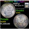 ***Auction Highlight*** 1890-p Morgan Dollar $1 Graded ms65 By SEGS (fc)
