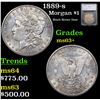 1889-s Morgan Dollar $1 Graded ms63+ By SEGS