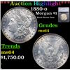 ***Auction Highlight*** 1880-o Morgan Dollar $1 Graded ms64 By SEGS (fc)