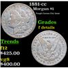 1881-cc Morgan Dollar $1 Grades f details
