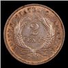 Image 3 : 1871 Two Cent Piece 2c Graded ms63 bn details By SEGS