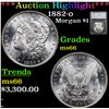 ***Auction Highlight*** 1882-o Morgan Dollar $1 Graded ms66 By SEGS (fc)