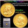 ***Auction Highlight*** 1905 Lewis & Clark Gold Commem Dollar 1 Graded au55 details By SEGS (fc)