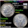***Auction Highlight*** 1884-s Morgan Dollar $1 Graded ms63 By SEGS (fc)