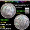 ***Auction Highlight*** 1800 Draped Bust Dollar BB-195/B-15 R-3 10 Arrows $1 Graded XF++ by SEGS (fc