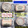 Old Casino 50c Roll $10 Halves Las Vegas Casino Stadust 1936 Walker & 1915 Barber Ends