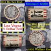 Old Casino 50c Roll $10 Halves Las Vegas Casino The Mint 1914 Barber & 1935 Walker Ends