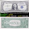 ** Star Note** 1957A $1 Blue Seal Silver Certificate Grades Choice AU/BU Slider