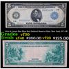 1914 $5 Large Size Blue Seal Federal Reserve Note, New York, NY 2-B Grades vf++