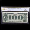 Image 2 : PCGS 1890 $100 Bureau of Engraving & Printing Treasury Note Graded cu64 PPQ By PCGS