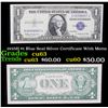 1935H $1 Blue Seal Silver Certificate With Motto Grades Select CU