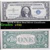 1957B $1 Blue Seal Silver Certificate Grades vf++