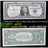 **Star Note** 1957 $1 Blue Seal Silver Certificate Grades Select AU