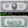 1934A $20 New York Green Seal Federal Reserve Note (New York, NY) Grades vf+