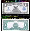 ***Auction Highlight*** 1899 "Black Eagle" Large Size $1 Silver Certificate Rare FR-229 Vernon-McClu