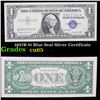1957B $1 Blue Seal Silver Certificate Grades Gem CU
