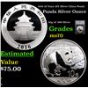 2016 10 Yuan 10Y Silver China Panda Graded ms70 By SEGS