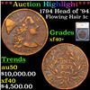 ***Auction Highlight*** 1794 Head of '94 Flowing Hair large cent 1c Graded xf40+ By SEGS (fc)