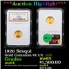 Image 1 : ***Auction Highlight*** NGC 1926 Sesqui Gold Commem $2 1/2 Graded ms64 By NGC