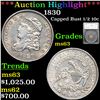 Image 1 : ***Auction Highlight*** 1830 Capped Bust Half Dime 1/2 10c Graded ms63 By SEGS