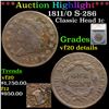 ***Auction Highlight*** 1811/0 Classic Head Large Cent S-286 1c Graded vf20 details By SEGS
