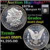 ***Auction Highlight*** 1879-s Morgan Dollar $1 Graded ms65 dmpl By SEGS