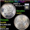 ***Auction Highlight*** 1882-o Morgan Dollar $1 Graded ms65+ By SEGS