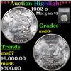 ***Auction Highlight*** 1902-o Morgan Dollar $1 Graded ms66+ By SEGS
