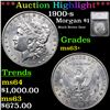 ***Auction Highlight*** 1900-s Morgan Dollar $1 Graded ms63+ By SEGS