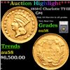 ***Auction Highlight*** 1859-C Gold Dollar Charlotte $1 Graded au58 By SEGS (fc)