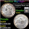 ***Auction Highlight*** 1834/4 Capped Bust Half Dollar Lg Date, Sm Letters O-106 50c Graded ms62 By 