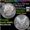 ***Auction Highlight*** 1881-o Morgan Dollar NEar TOP POP! $1 Graded ms65 dmpl By SEGS