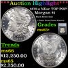 ***Auction Highlight*** 1879-o Morgan Dollar NEar TOP POP! $1 Graded ms65+ By SEGS (fc)