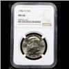 Image 2 : NGC 1986-d Kennedy Half Dollar 50c Graded ms66 By NGC