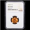Image 2 : NGC 1957-d Lincoln Cent 1c Graded ms65 rd By NGC
