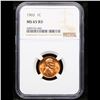 Image 2 : NGC 1965-p Lincoln Cent 1c Graded ms65 rd By NGC