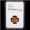Image 2 : NGC 1968-d Lincoln Cent 1c Graded ms65 rd By NGC