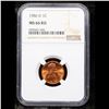 Image 2 : NGC 1986-d Lincoln Cent 1c Graded ms66 rd By NGC