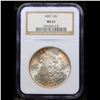 Image 2 : NGC 1880-s Morgan Dollar $1 Graded ms63 By NGC