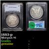 Image 1 : PCGS 1883-p Morgan Dollar $1 Graded genuine By PCGS