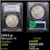Image 1 : PCGS 1893-p Morgan Dollar $1 Graded xf40 By PCGS
