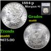 Image 1 : 1884-p Morgan Dollar $1 Graded ms66 By SEGS