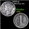 Image 1 : 1923-p Mercury Dime 10c Grades vf++