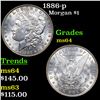 Image 1 : 1886-p Morgan Dollar $1 Grades Choice Unc