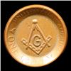 Image 2 : Masonic 1c Lincoln Cent 1c Grades ng
