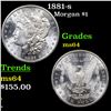 Image 1 : 1881-s Morgan Dollar $1 Grades Choice Unc