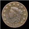 Image 2 : 1822 Coronet Head Large Cent 1c Grades f+