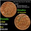 Image 1 : 1863 Not One Cent Civil War Token F- 86/357a 1c Grades vf details